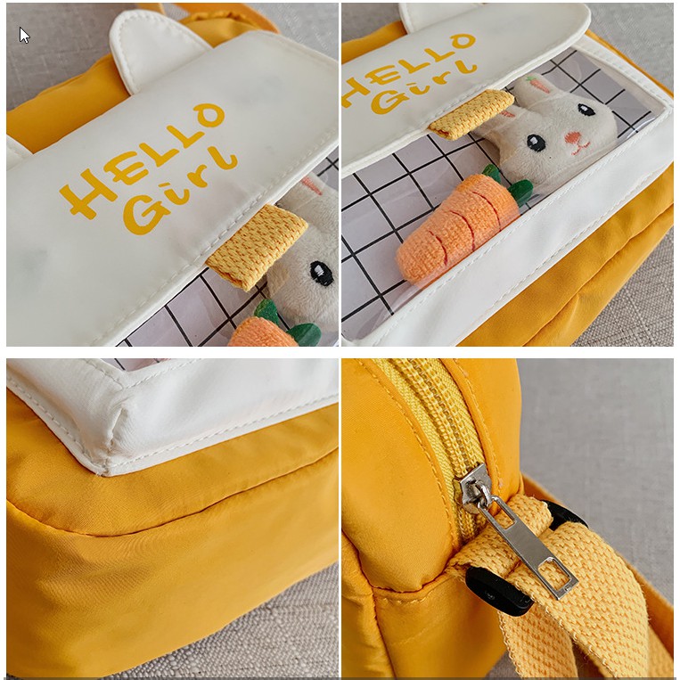 Túi vải Mini Vải Canvas tai mèo HNT00001