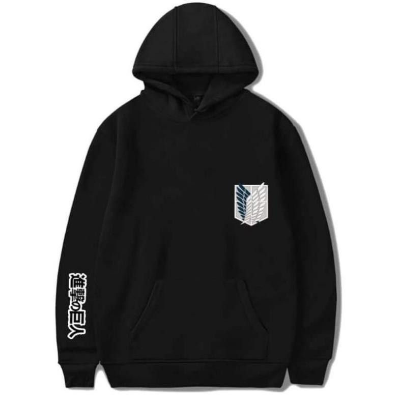 Áo Hoodie Dài Tay Nỉ Ấm Attack On Titan Cực HOT