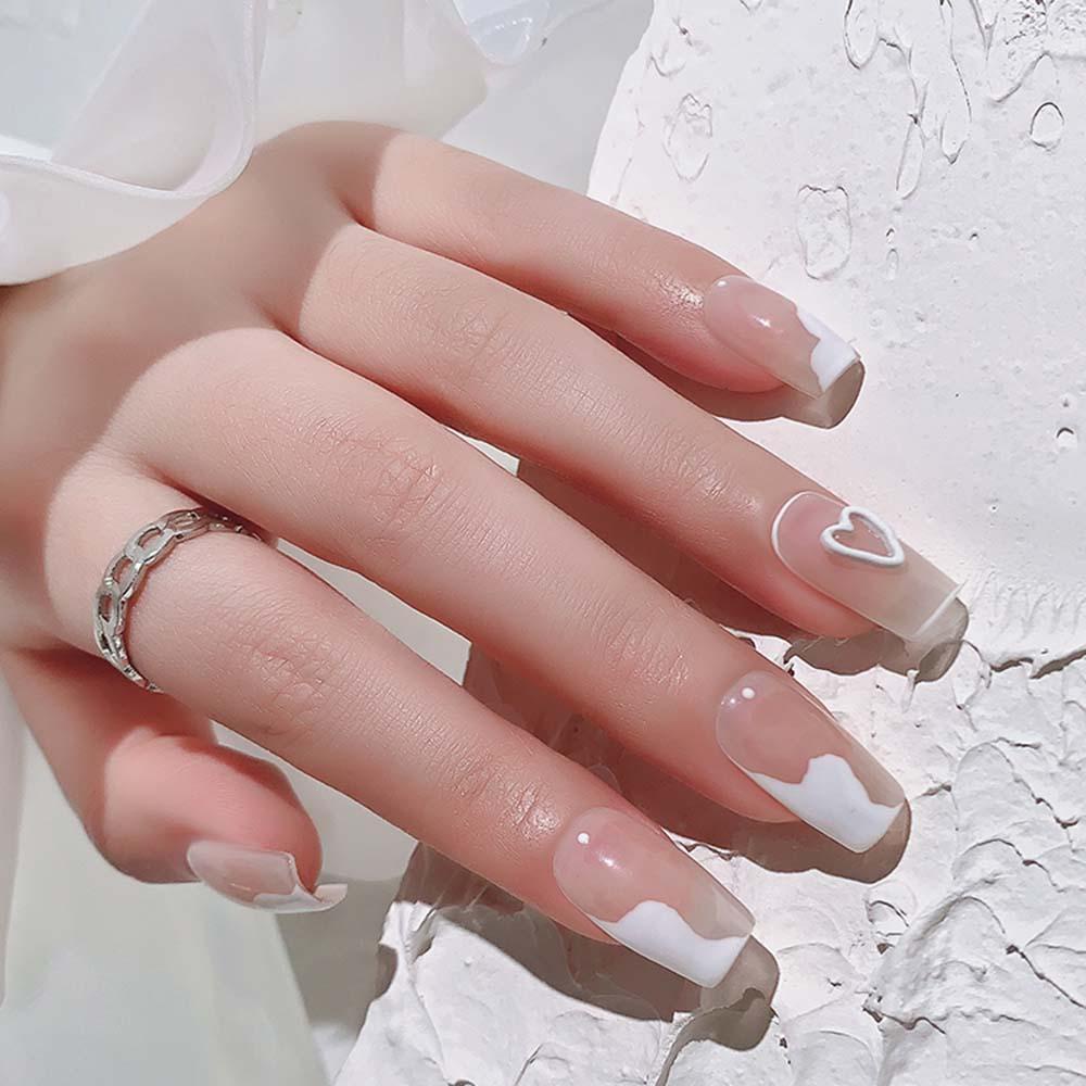 Phụ Kiện Trang Trí Móng Tay 3D DIY Hình Trái Tim Màu Sắc Kẹo Ngọt Xinh Xắn