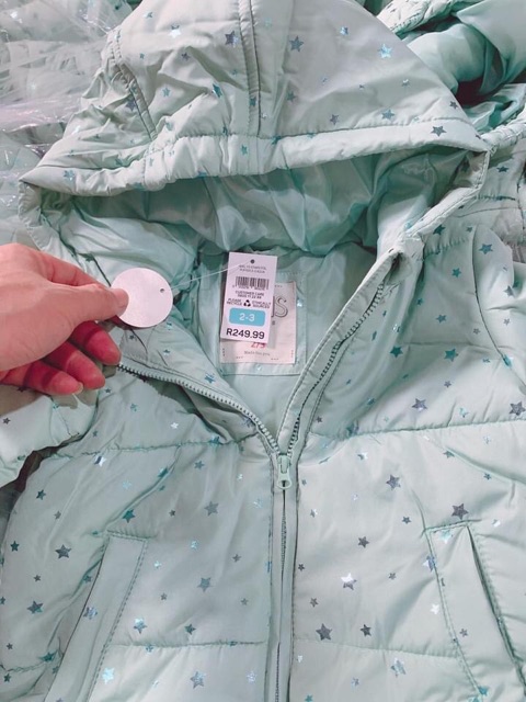 Áo phao ngôi sao bé gái real.kids