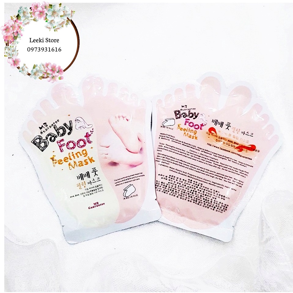 Mặt Nạ Ủ Da Chân Baby Foot Peeling Mask