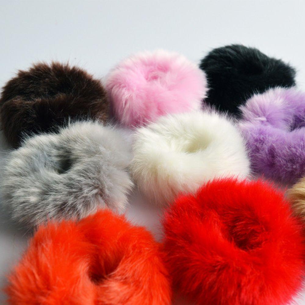 VANES1 Dây Cột Tóc Đuôi Ngựa Bằng Lông Nhung Ngọt Ngào