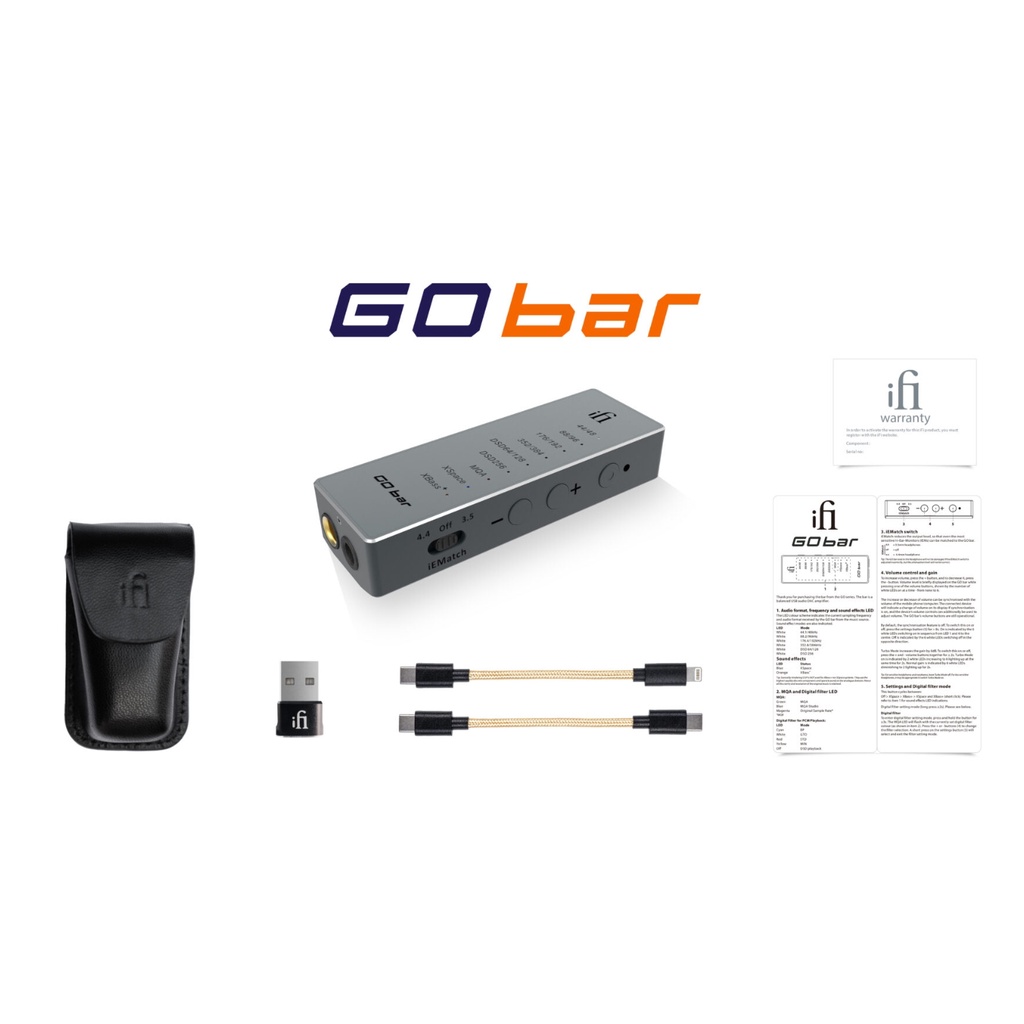 Bộ Chuyển Đổi Âm Thanh DAC/AMP Portable iFi Go Bar