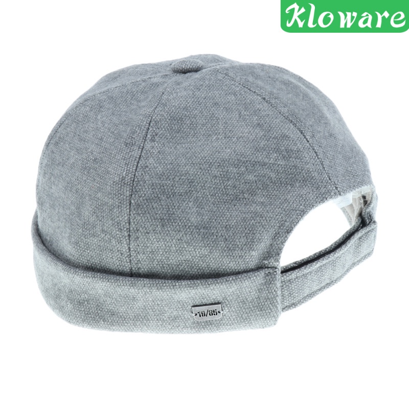 Mũ Beanie Màu Xám Phong Cách Thủy Thủ Cho Nam Nữ