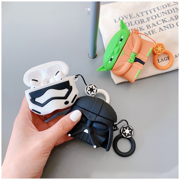 Vỏ Bảo Vệ Hộp Sạc Tai Nghe Airpods 3 Pro AirPods2gen Màu Đen Họa Tiết Samurai 2021 Ốp