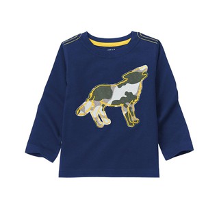 Áo thun bé trai chính hãng Crazy 8 nhập từ Mỹ - Wolf Tee - Navy