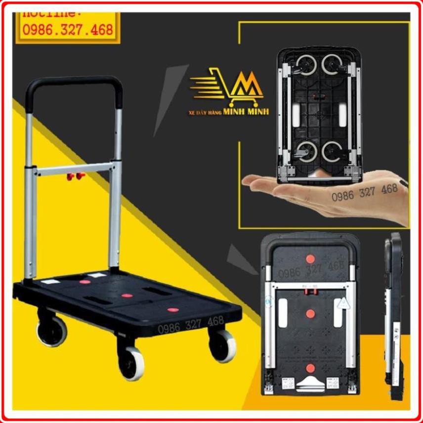 [TỔNG CÁC MẪU 100kg,150kg- BH 12th] Xe Đẩy Hàng 150kg, Xe Đẩy Hàng 4 Bánh 100KG MaxkiwI- SIÊU HOT BÁN CHẠY - hot