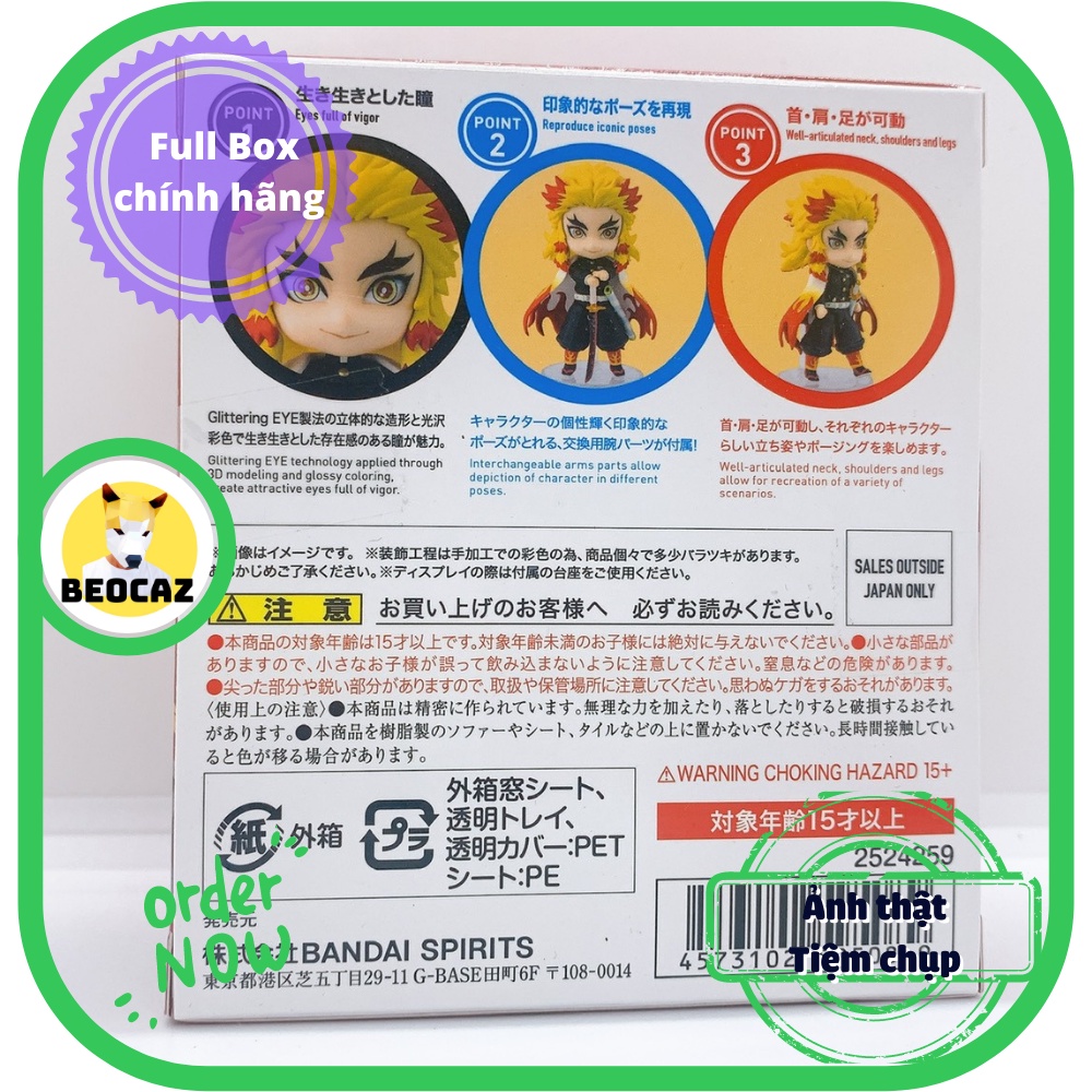 Mô hình Anime Rengoku KyoujurouThanh Gươm Diệt Quỷ Kimetsu No Yaiba Demon Slayer Beocaz Figuarts mini Chính Hãng Bandai