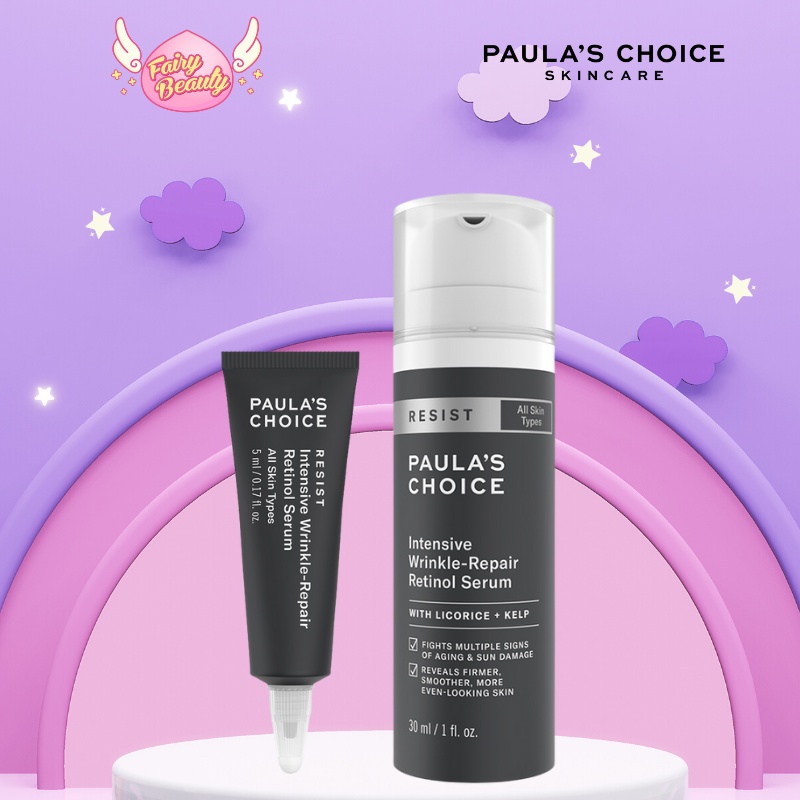 [PAULA'S CHOICE] Retinol Chống Lão Hóa Cho Người Mới Bắt Đầu Intensive Wrinkle - Repair Retinol Serum 30ml (Mã 7710)