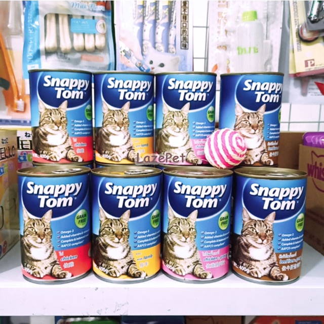 Pate Snappy Tom cho mèo lớn Lon 400g ⚡️Ship Hỏa Tốc Nhận Ngay tại Hà Nội