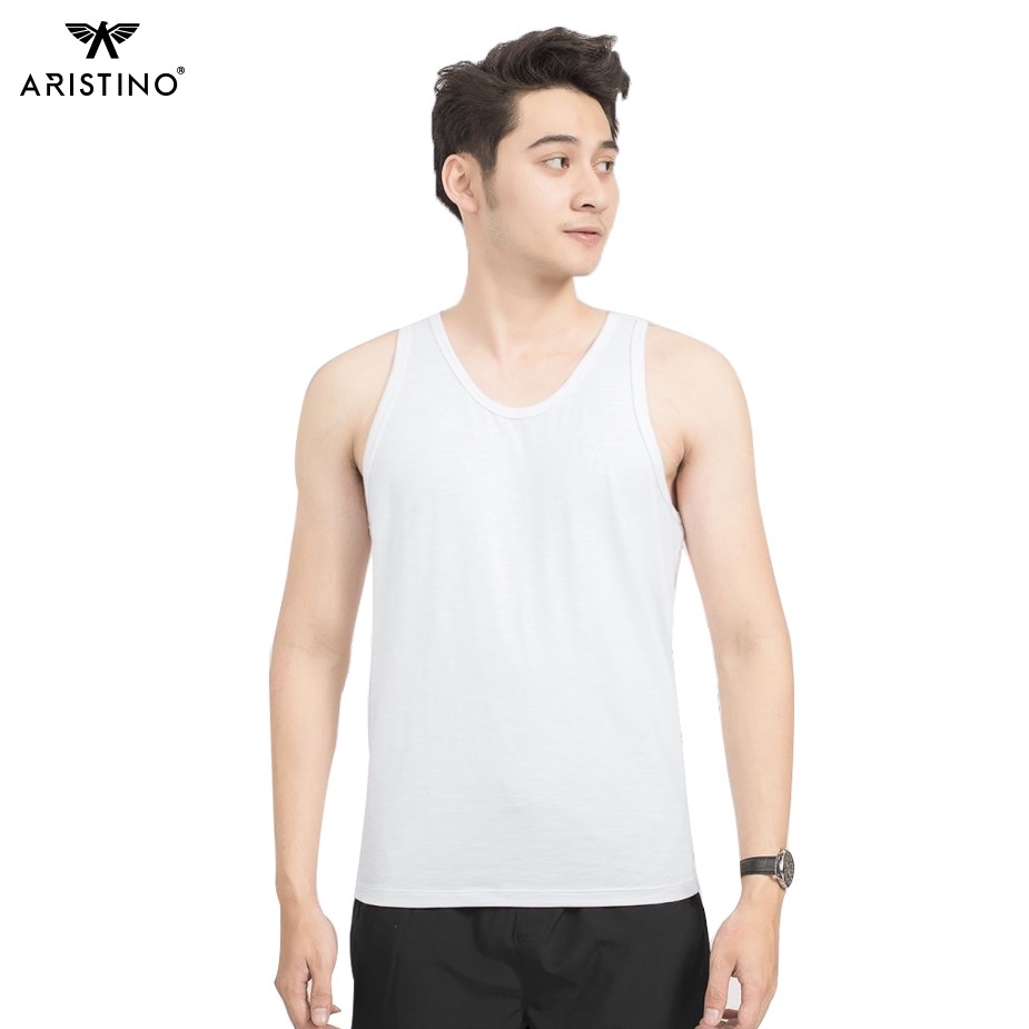 Áo tank top ba lỗ áo may ô trắng cao cấp chính hãng Aristino- thoáng mát, thấm hút mồ hôi, cotton 100%