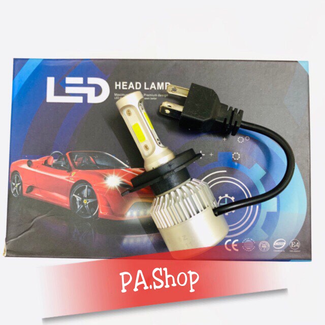 ĐÈN PHA LED C6 3 TIM LED H4 (GIÁ 1 BÓNG)