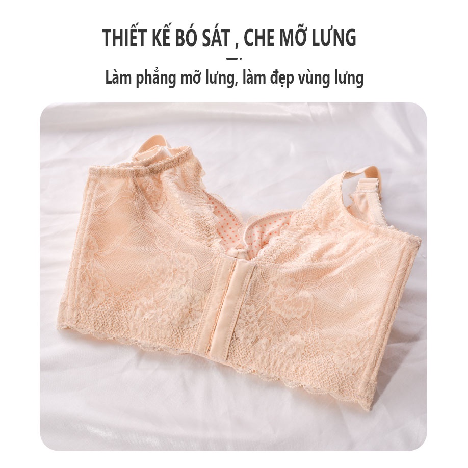 BRA CORSET CAO CẤP - Áo lót bản to che mỡ lưng, mỡ nách không gọng phù hợp cho chị em ngực nhỏ