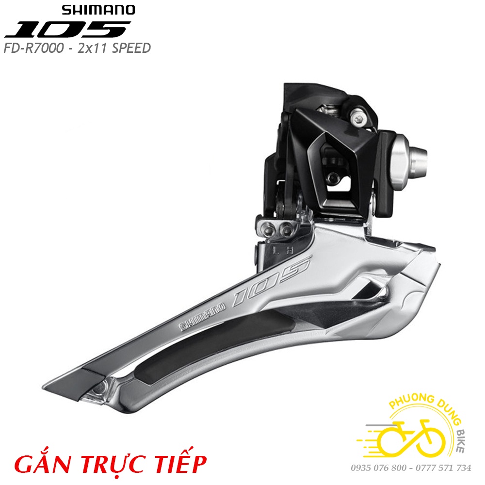 Sang đĩa  xe đạp SHIMANO 105 FD R7000 - Hàng chính Hãng