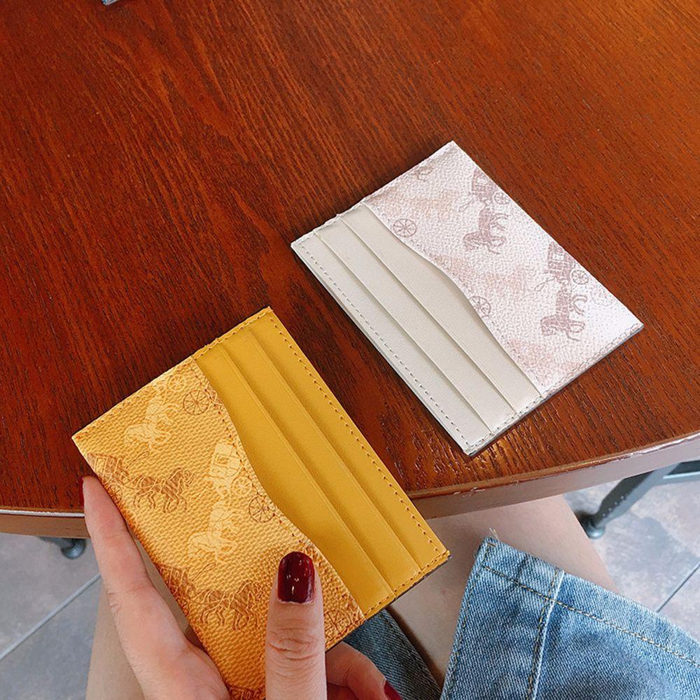 MXGOODS Ví Da PU Đựng Thẻ Đa Năng Phong Cách Hàn Quốc Cho Nữ