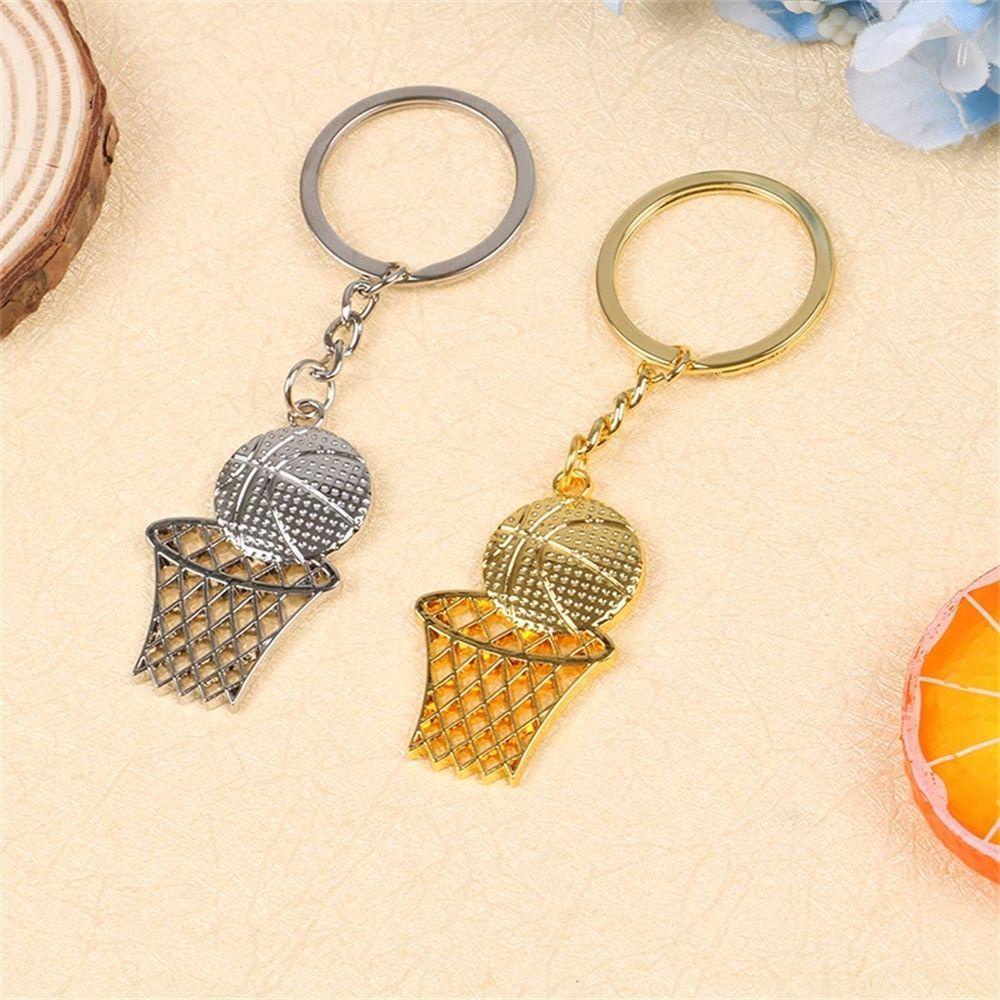 Móc Khóa Hình Lưới Bóng Rổ Bằng Kim Loại Sáng Tạo