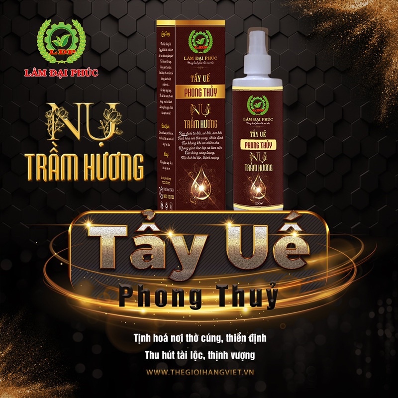 [ Mới ] Xịt tẩy uế phong thuỷ kết tinh từ nụ Trầm Hương Lâm Đại Phúc