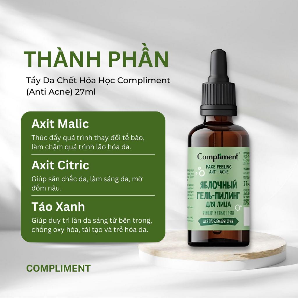 Tẩy Da Chết Hoá Học Peel Da Compliment Anti Acne Làm Sạch Và Sáng Da 27ml