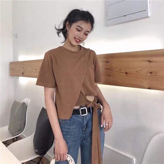 Áo buộc nơ ngang hông cá tính