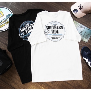 Áo thun nam cổ tròn, áo phông cotton mỹ cao cấp dv southern tide tay ngắn họa tiết logo form slim dáng âu mỹ có big size