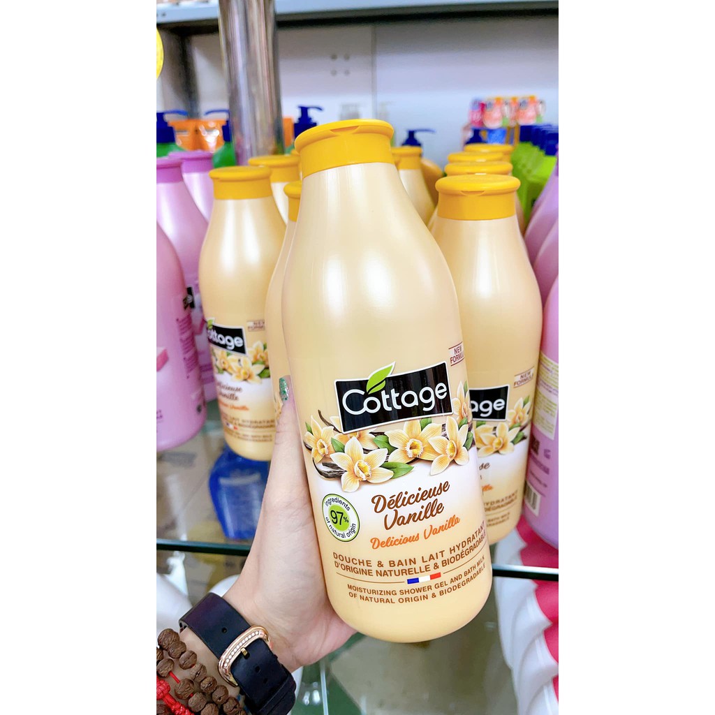 {HOT} -  SỮA TẮM DƯỠNG THỂ / COTTAGE /Sữa tắm trắng da Cottage 750ml Của Pháp