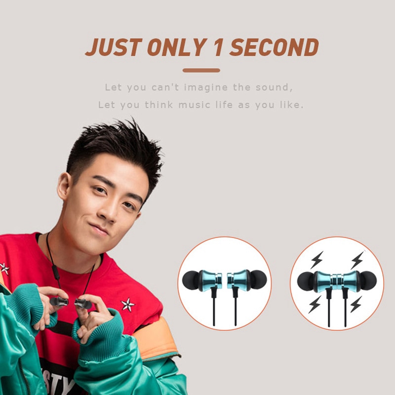 Tai Nghe Nhét Tai Thể Thao Kết Nối Bluetooth Không Dây Có Mic HD Cho Android IOS
