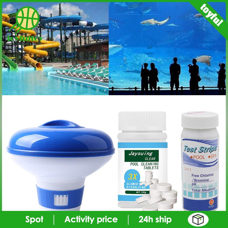 Set 3 Hộp Clo Nổi 100g Chuyên Dụng Cho Bể bơi