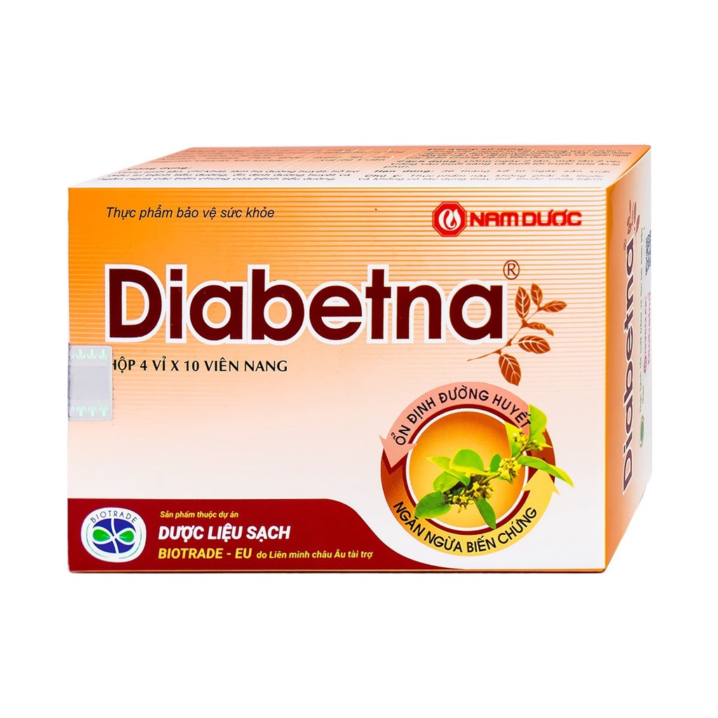 Diabetna - 40 viên - Ổn định đường huyết, Ngăn ngừa biến chứng tiều đường