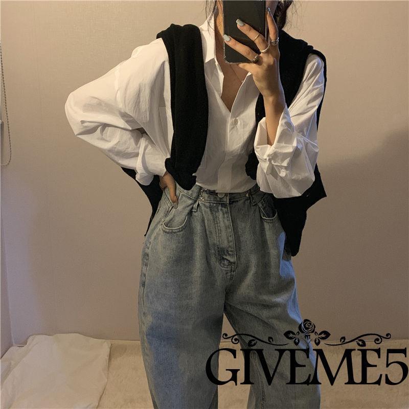 Áo sơ mi nữ tay dài cổ bẻ màu sắc nữ tính thanh lịch