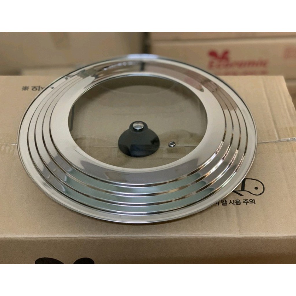 Nắp kính cường lực dùng cho nồi và chảo 22cm/24cm/26cm/28cm/30cm.