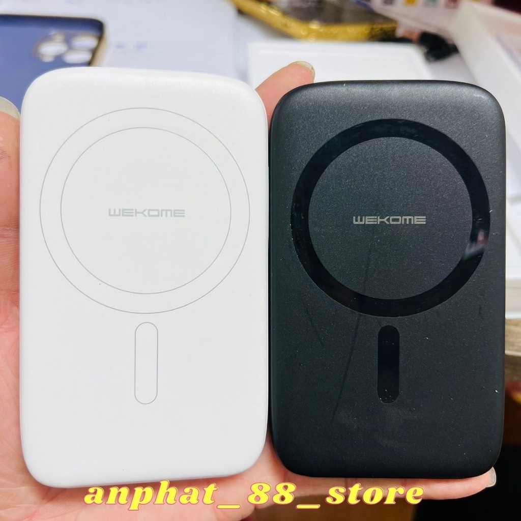 PIN DỰ PHÒNG KHÔNG DÂY sạc dự phòng không dây ĐẾ HÚT NAM CHÂM CỰC MẠNH sạc nhanh DUNG LƯỢNG CAO