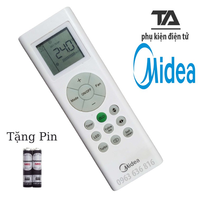 [FREESHIP 50K] Remote Điều khiển điều hòa Midea - CHÍNH HÃNG