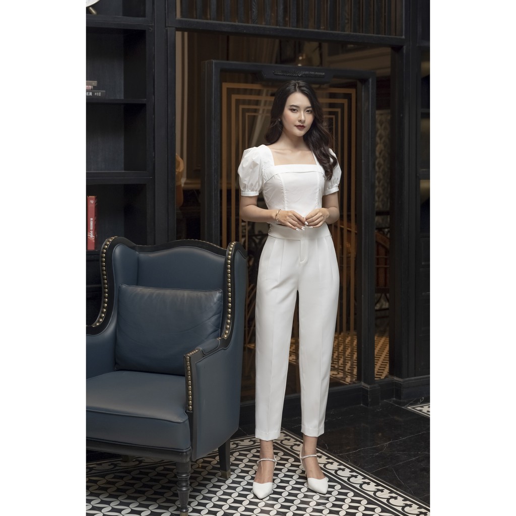 Quần baggy, ly bung, cài cúc lệch Emspo QL1254