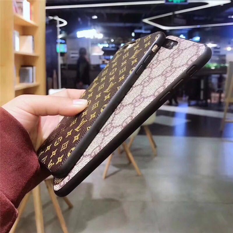 Ốp Điện Thoại Họa Tiết Lv Gucci Sang Trọng Cho Iphone I12 11 Pro Xs Max Xr 7 8 Plus Mobile