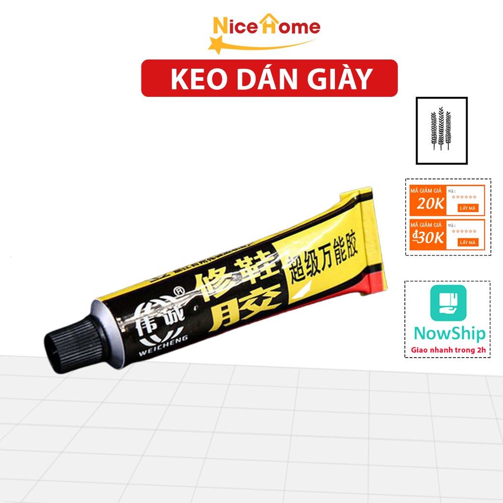 Keo dán giày dép chuyên dụng siêu dính sửa chữa giày dép, các loại da dung tích 15ml