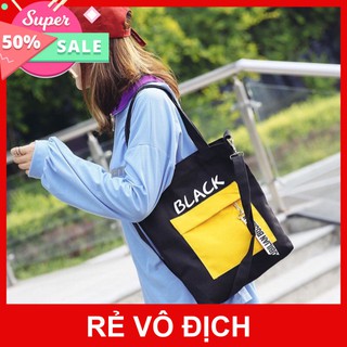 Túi tote phối màu thời trang