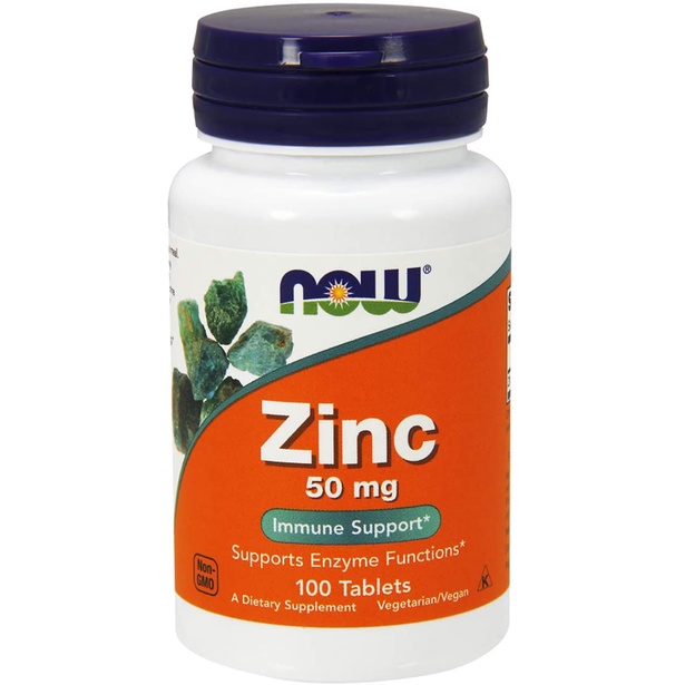 Viên Uống Tăng Cường Miễn Dịch, Đề Kháng Zinc 50 mg 250 viên Now Foods