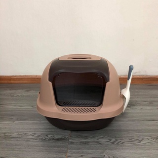 Nhà vệ sinh cao cấp nắp bật tiện lợi( tặng kèm xẻng)