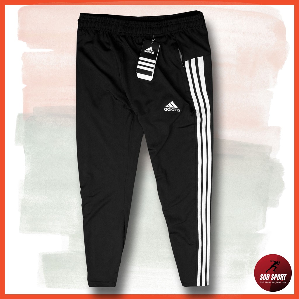 Quần dài Jogger nam ba sọc, form đứng ống suông thể thao, chất thun lạnh co giãn 4 chiều - Q165