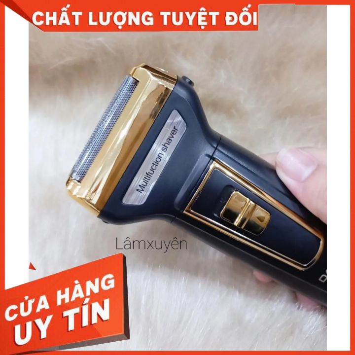 Máy Cạo Râu Đa Năng DALING DL 9001  cắt tỉa tóc _ lông mũi Nhỏ Gọn Cắt Siêu Sắc Siêu Bền Pin Cực Trâu [tậngốc]