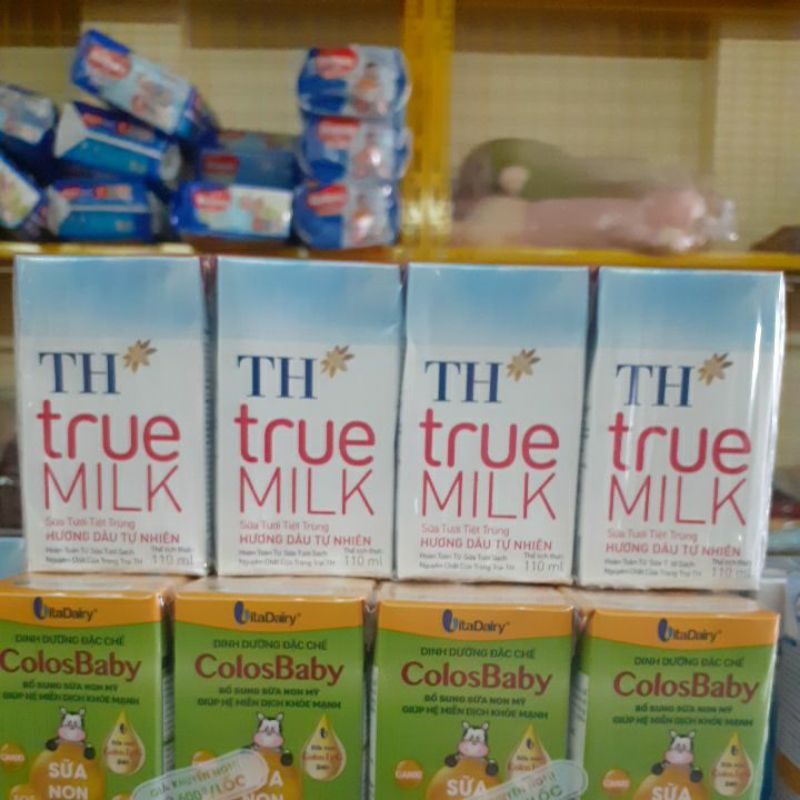 sữa tươi TH true milk 110ml ( vỉ 4 hộp )