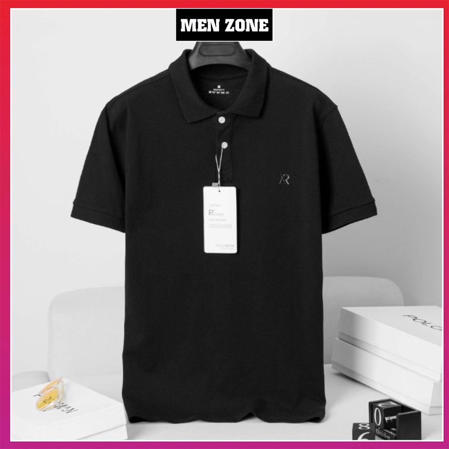 Áo Thun Polo Nam Cổ Bẻ Họa Tiết Trơn Menzone Chất Cotton Thoáng Mát [ APF ]