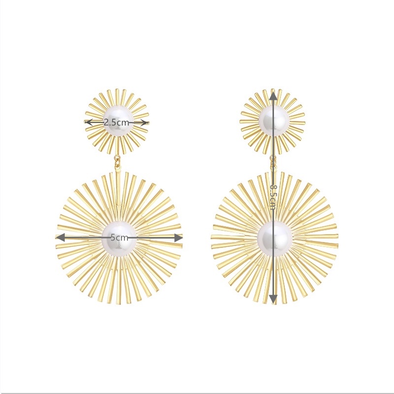 Bông Tai Hình Tròn Phong Cách Âu Mỹ Đơn Giản Thời Trang Mới 2022 Cho Nữ