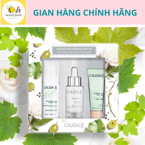 Sét dưỡng trắng sáng da caudalie vinoperfect