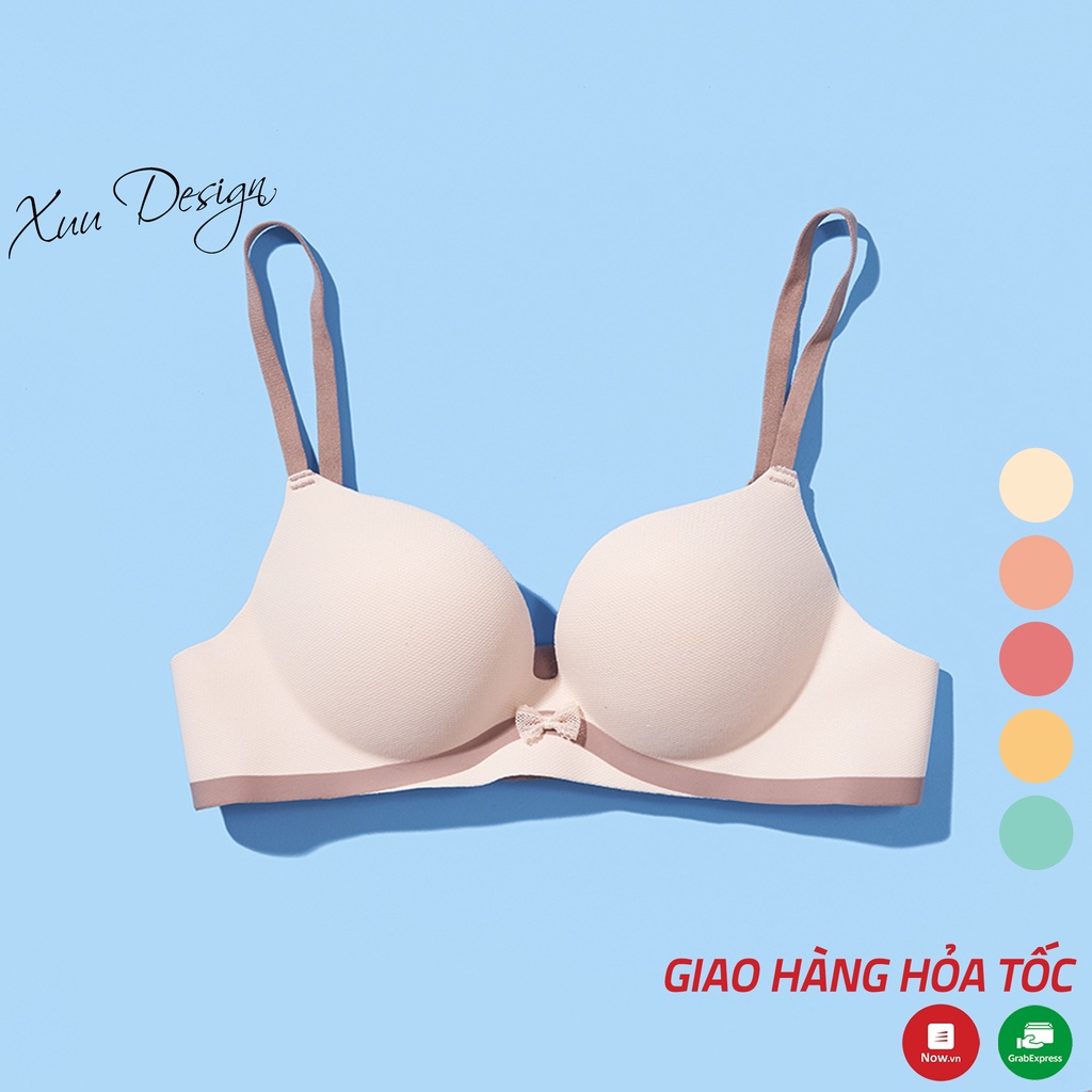 Áo ngực nữ không gọng XUU, chất liệu đúc su cao cấp, thiết kế đơn giản AV22