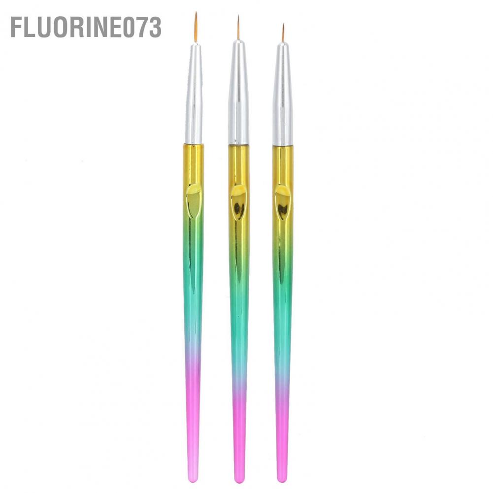 Chiết khấu 3 CÁI Nail Art Liner Brushes Kit Vẽ Tranh Nylon Tóc Màu Sọc Bút  Giao hàng nhanh chóng  Fluorine073