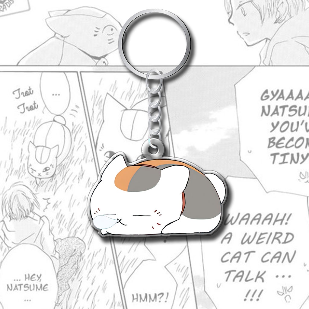 Mã QR in theo yêu cầu và móc khóa Thegioipuzzle Natsume Yuujinchou Hữu Nhân Sổ Nyanko Sensei đáng yêu