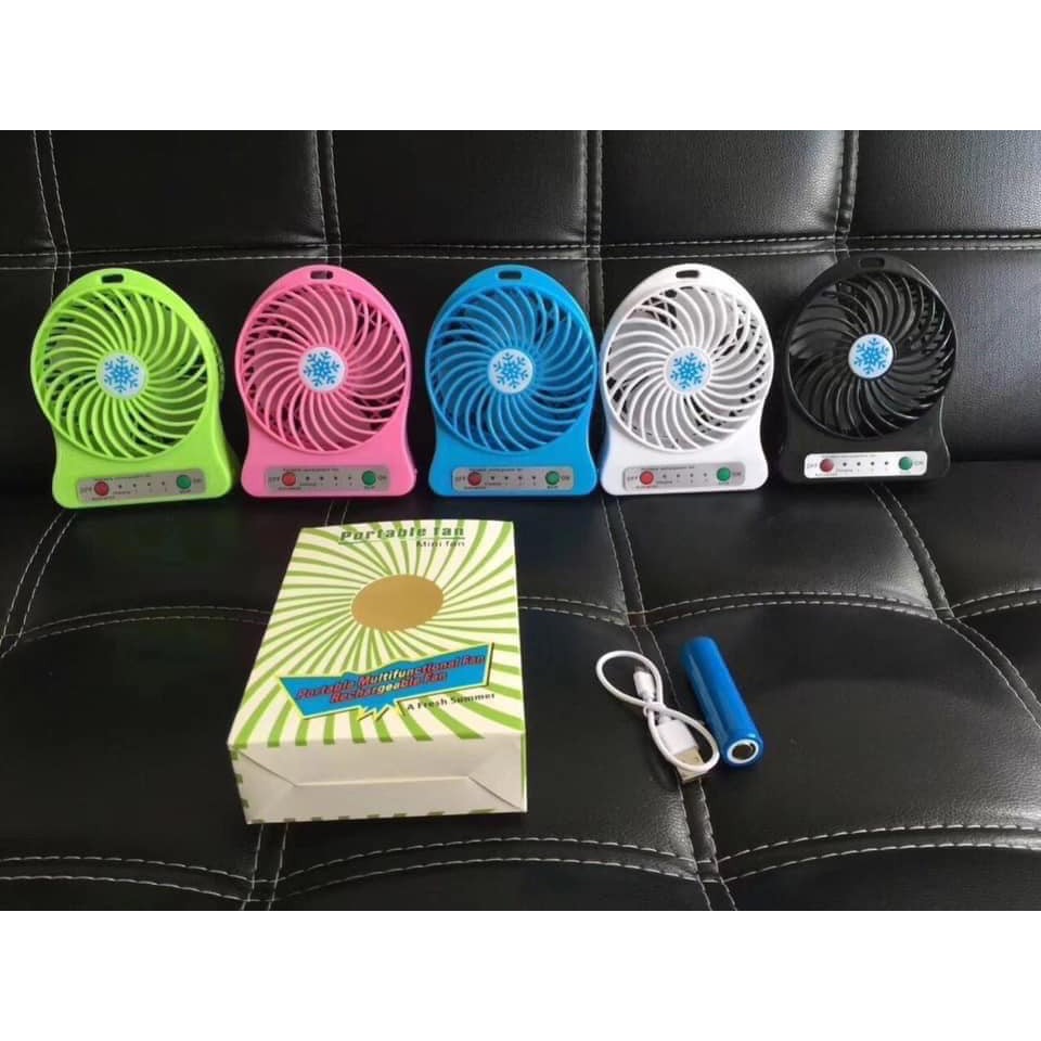 Quạt mini 3 tốc độ có đèn