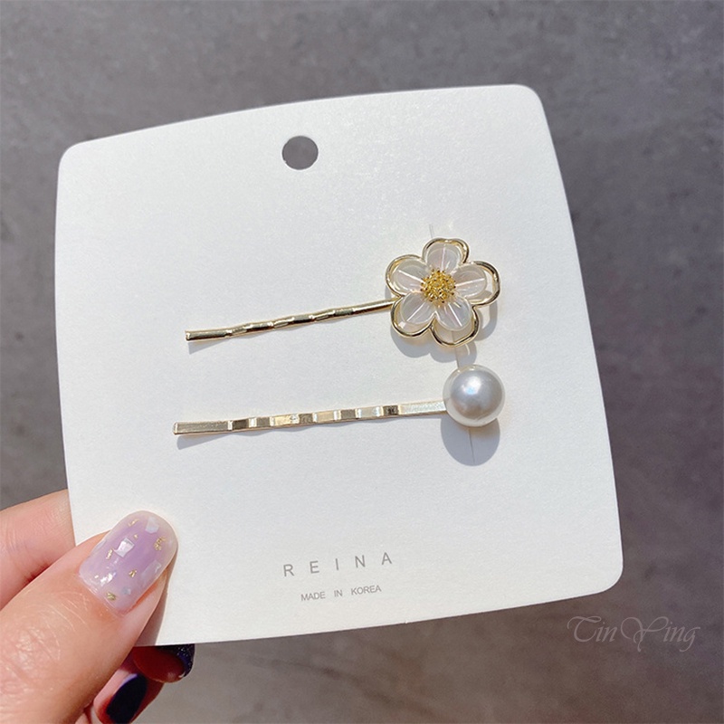 GETNOIVAS Set kẹp tóc đính kim tuyến lấp lánh thời trang dành cho nữ