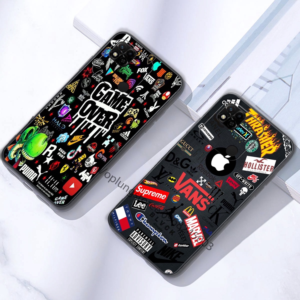 Ốp lưng Xiaomi Redmi 10A / 10C in hình thương hiệu thời trang đa sắc cá tính.